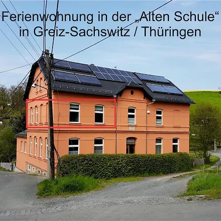 Ferienwohnung West - Alte Schule Sachswitz Greiz Zewnętrze zdjęcie
